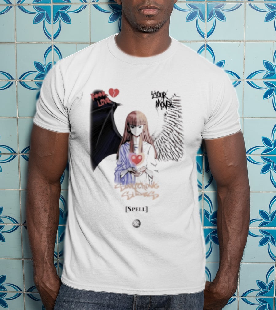Yu Gi Oh Fuck Love Your Move Switching Sides Spell Dark Angel Heart T-Shirt