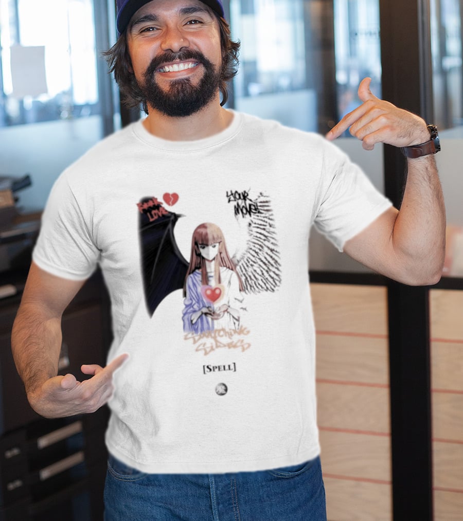Yu Gi Oh Fuck Love Your Move Switching Sides Spell Dark Angel Heart T-Shirt