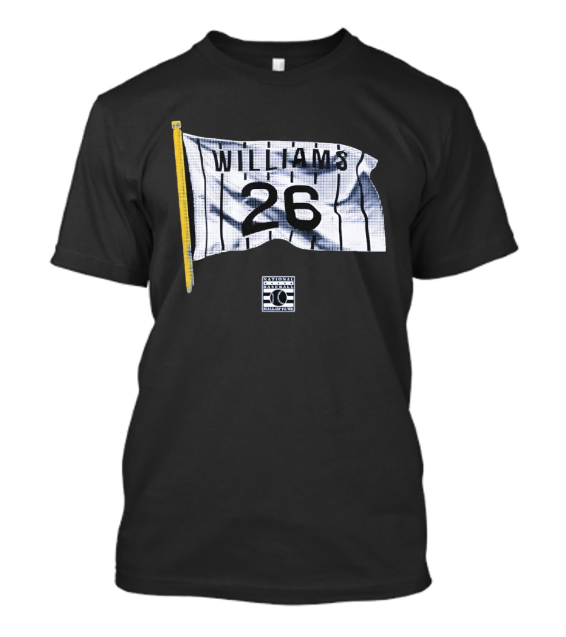 Billy Williams 26 Chicago Cubs Flag National Baseball Hall Of Fame T-Shirt
