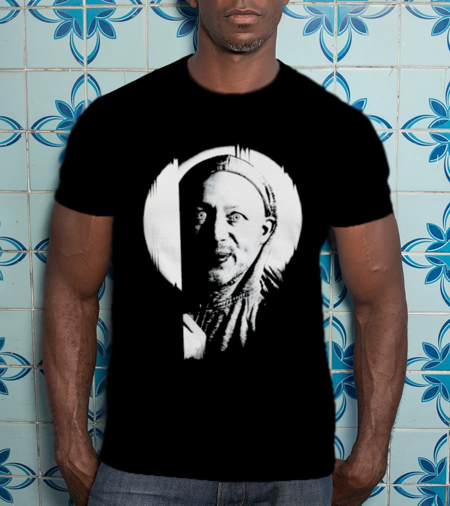 Brian Limond Curious Guy Face Sketch Circle T-Shirt