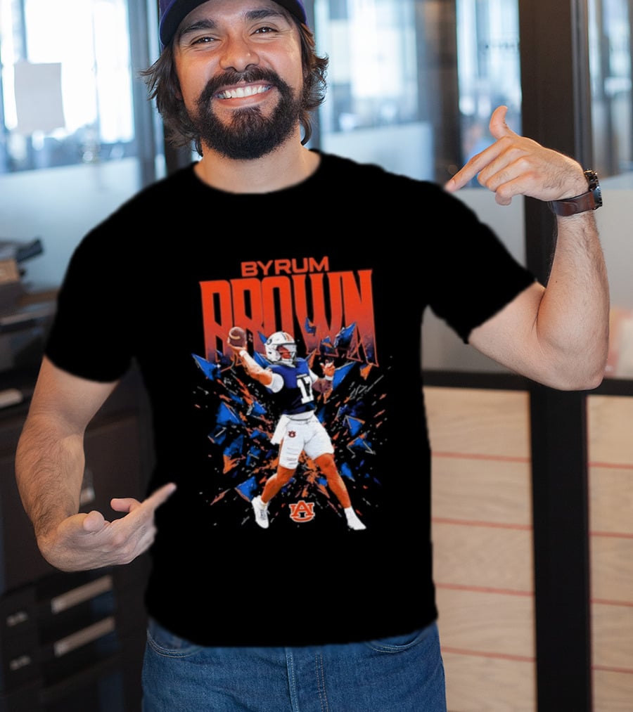 Byrum Brown Auburn Tigers Football Player T-Shirt