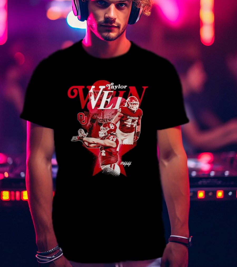 Taylor Wein Oklahoma Sooners Sooners Football OU 44 T-Shirt
