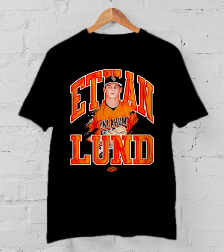 Ethan Lund Oklahoma State Cowboys Baseball T-Shirt