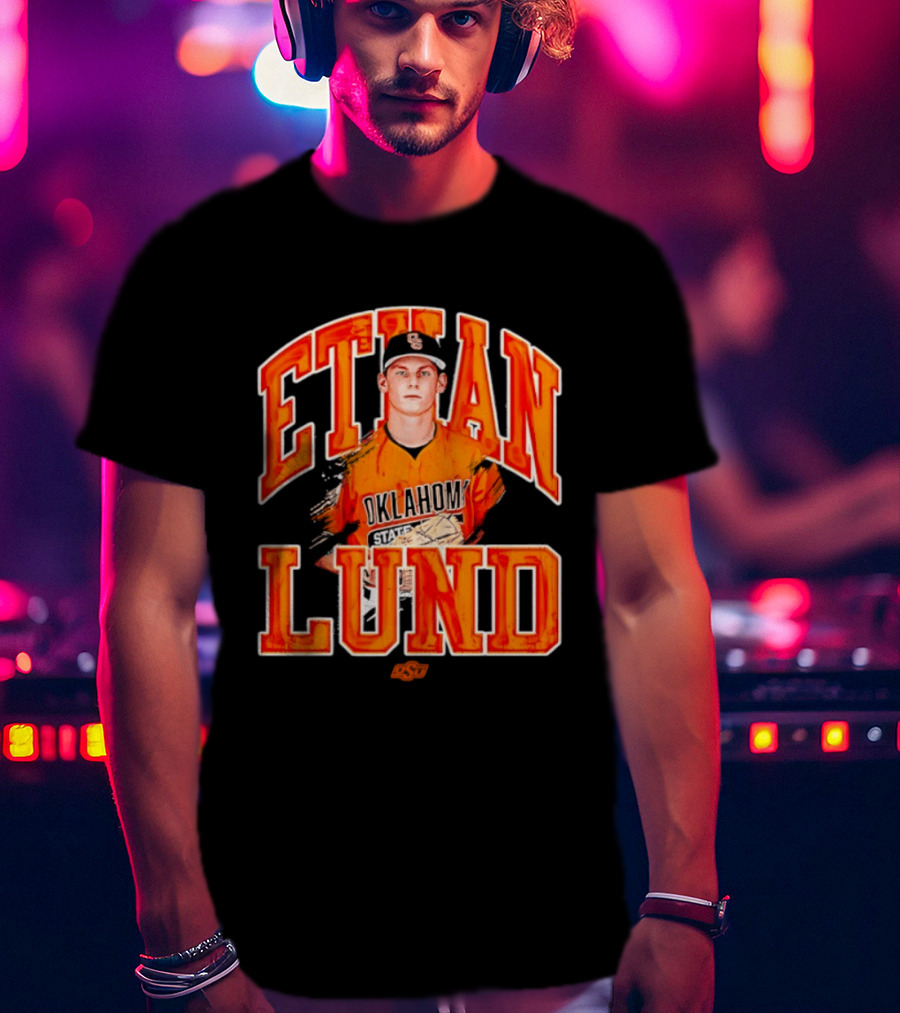 Ethan Lund Oklahoma State Cowboys Baseball T-Shirt