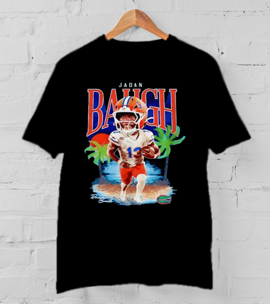 Jadan Baugh Florida Gators NCAA Football Player Beach Palms T-Shirt