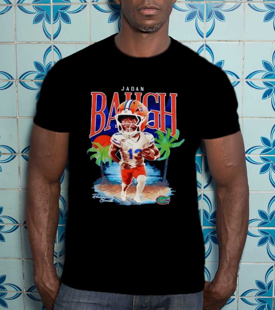 Jadan Baugh Florida Gators NCAA Football Player Beach Palms T-Shirt