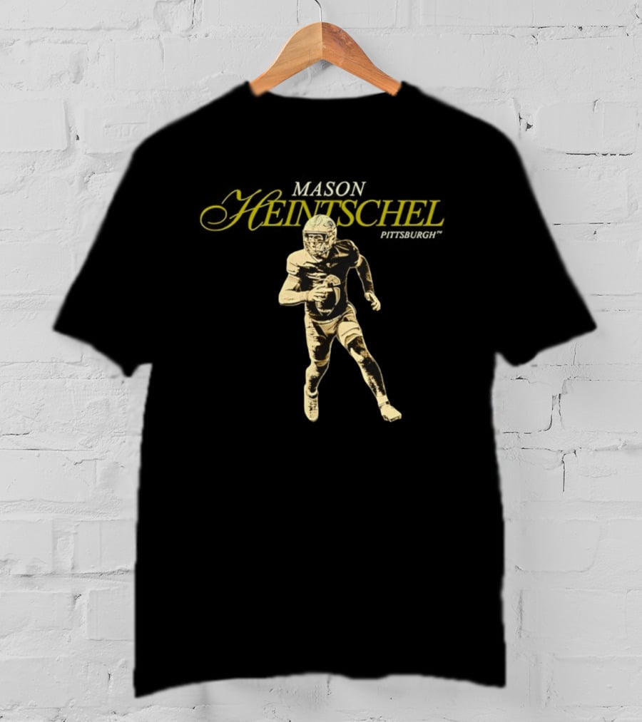 Mason Heintschel Pitt Panthers Football Player Action Pose T-Shirt