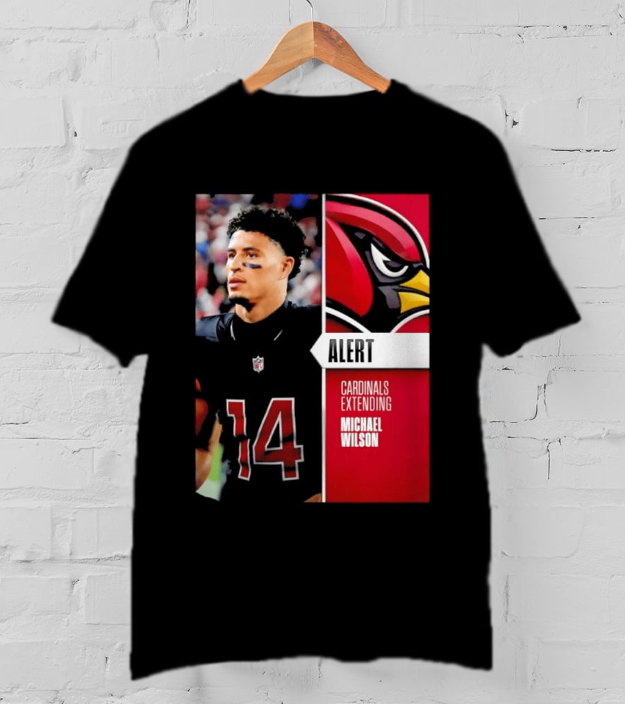 Alert Cardinals Extending Michael Wilson Arizona 14 T-Shirt