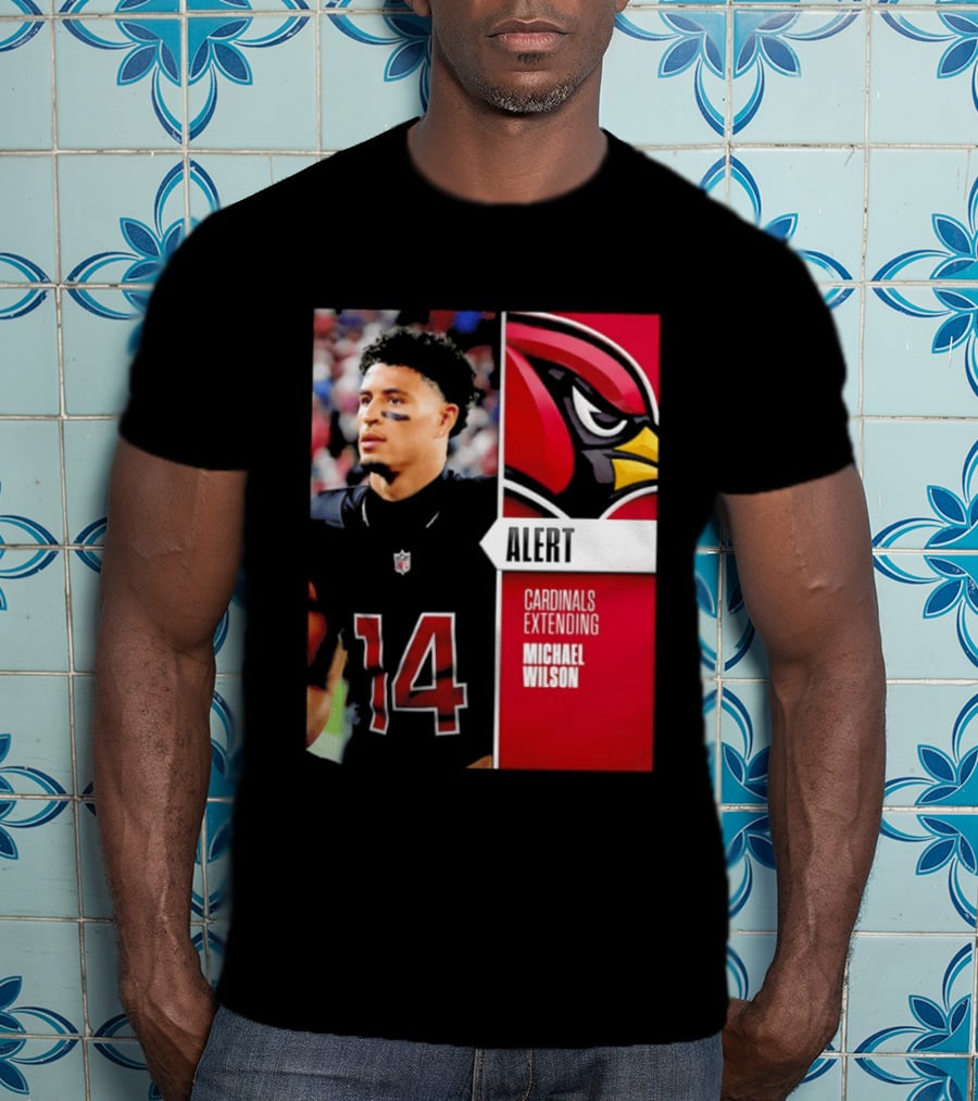 Alert Cardinals Extending Michael Wilson Arizona 14 T-Shirt
