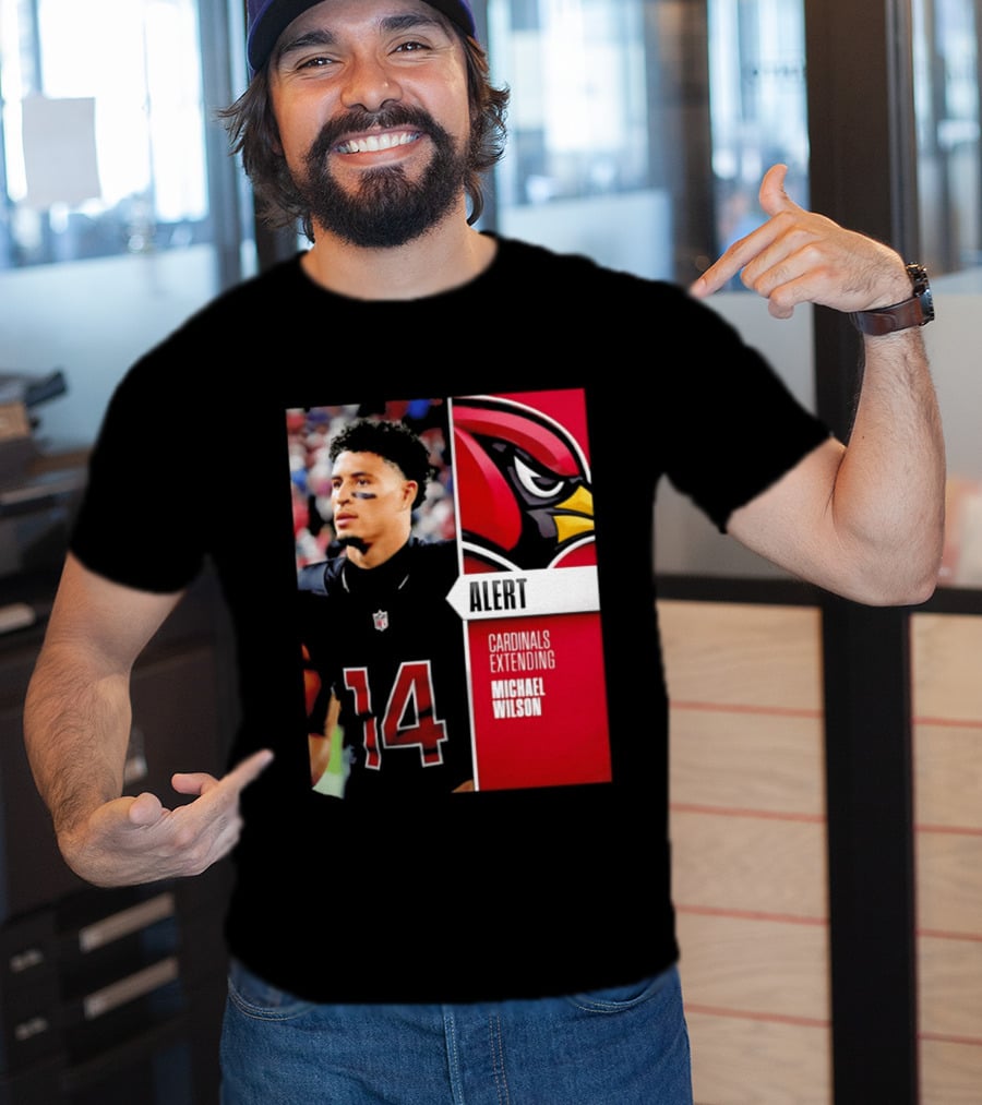 Alert Cardinals Extending Michael Wilson Arizona 14 T-Shirt