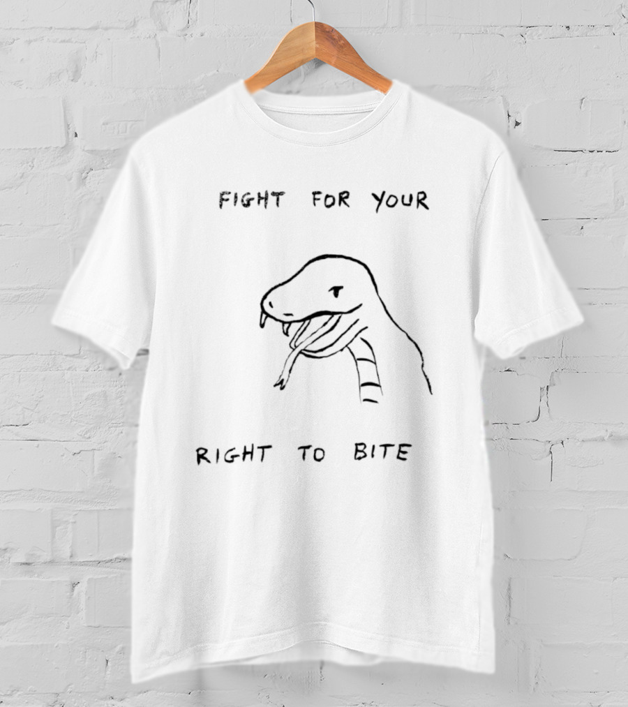 Fight For Your Right To Bite Snake Paint T-Shirt