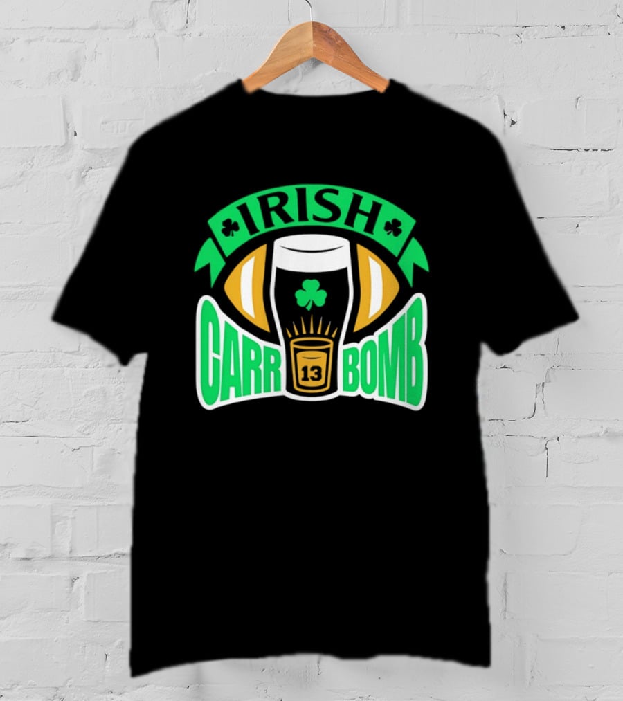 Notre Dame Fighting Irish Carr Bomb 13 Beer Pint T-Shirt
