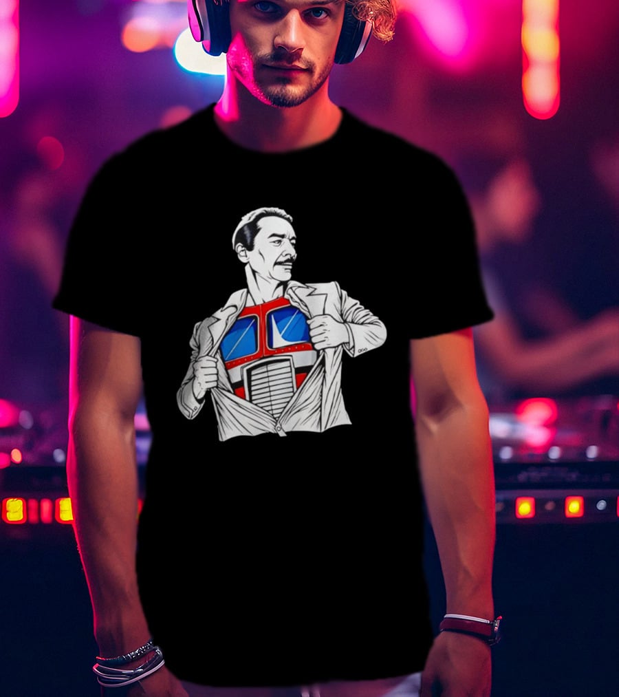 Peter Cullen Optimus Prime Clark Kent Superhero Transformation T-Shirt