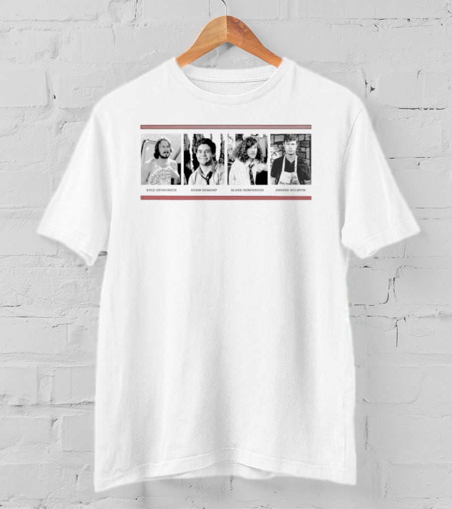 Kyle Hevacheck Adam Demamp Blake Henderson Anders Holmvik Workaholics Comedy Characters T-Shirt