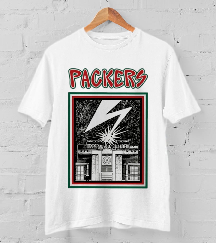 Packers Lambeau Field Green Bay Bad Brains Lightning Burst T-Shirt