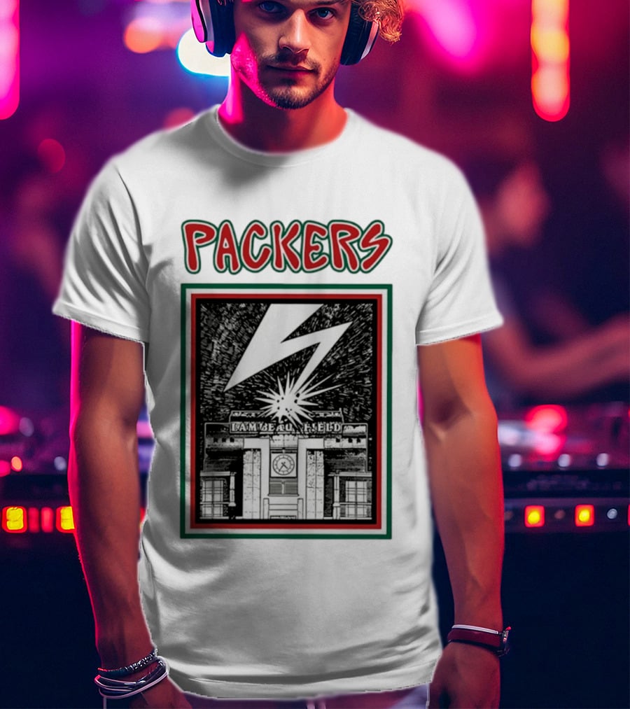 Packers Lambeau Field Green Bay Bad Brains Lightning Burst T-Shirt