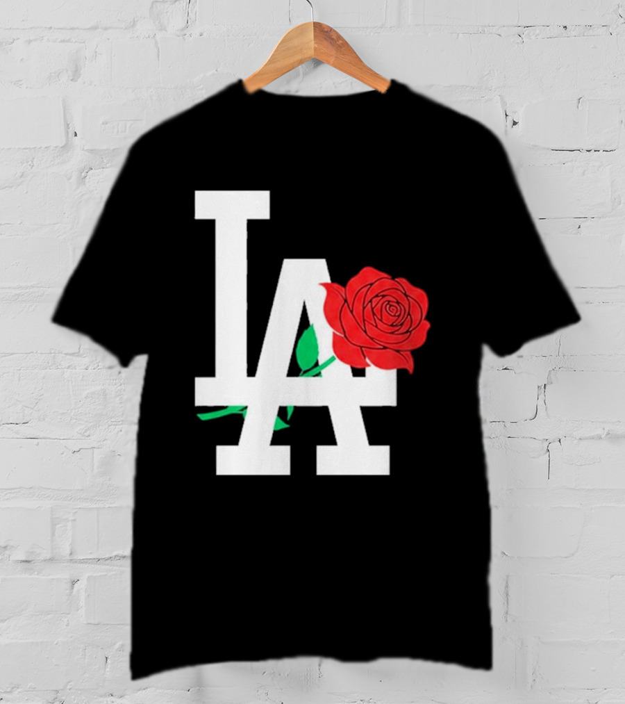 2026 Dodgers Date Night LA Rose T-Shirt