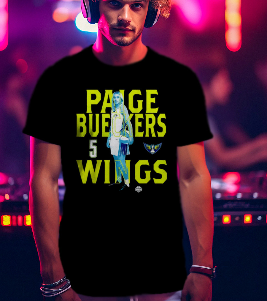 Paige Bueckers 5 Wings Player Stance T-Shirt