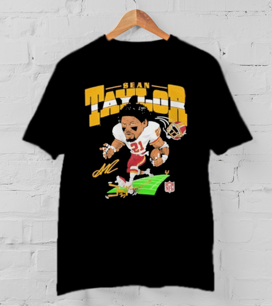 Sean Taylor NFL Football Caricature Washington Commanders 21 T-Shirt