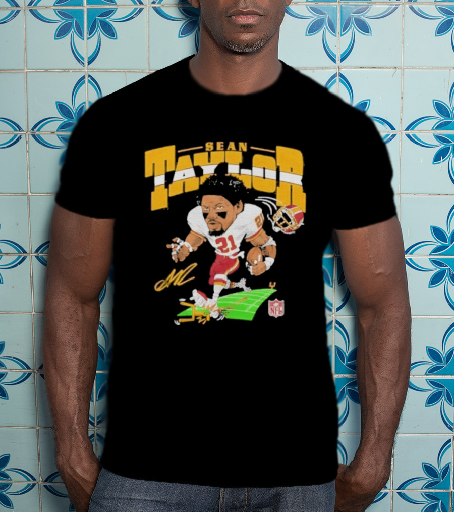 Sean Taylor NFL Football Caricature Washington Commanders 21 T-Shirt