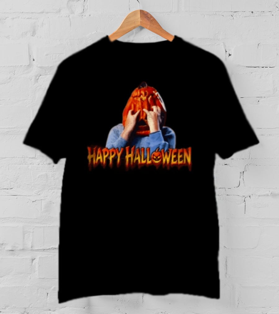 Halloween Pumpkin Head Child Happy Halloween T-Shirt