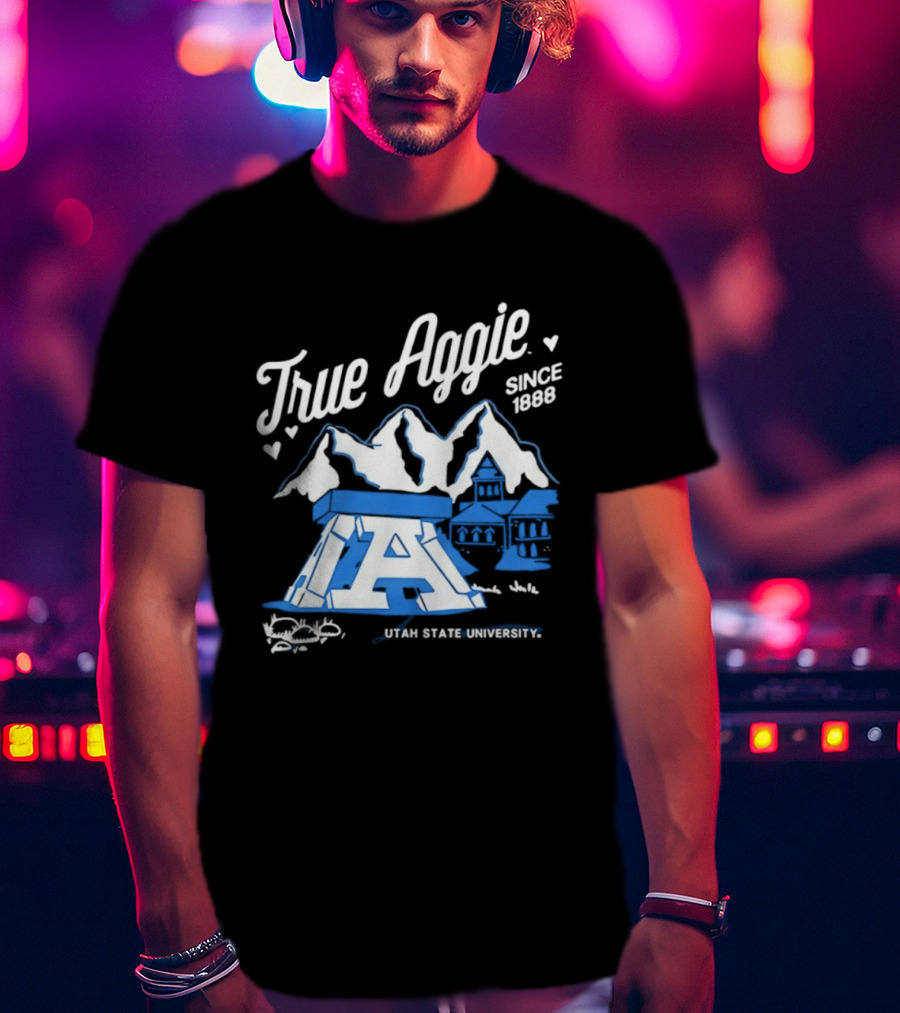 True Aggie 1888 Utah State University Heritage Iconography T-Shirt
