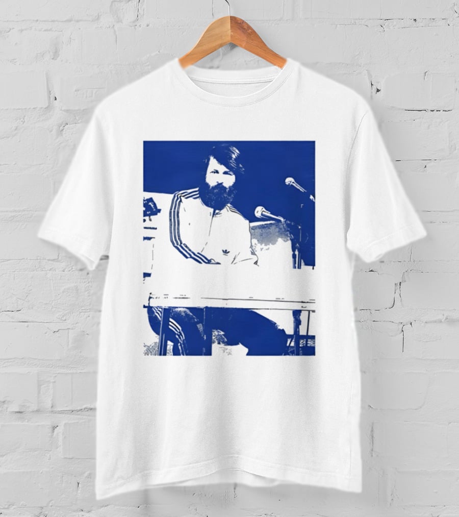 Brian Wilson Piano Microphone Live Performance T-Shirt