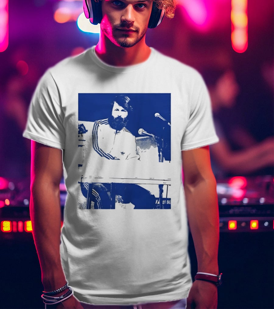 Brian Wilson Piano Microphone Live Performance T-Shirt
