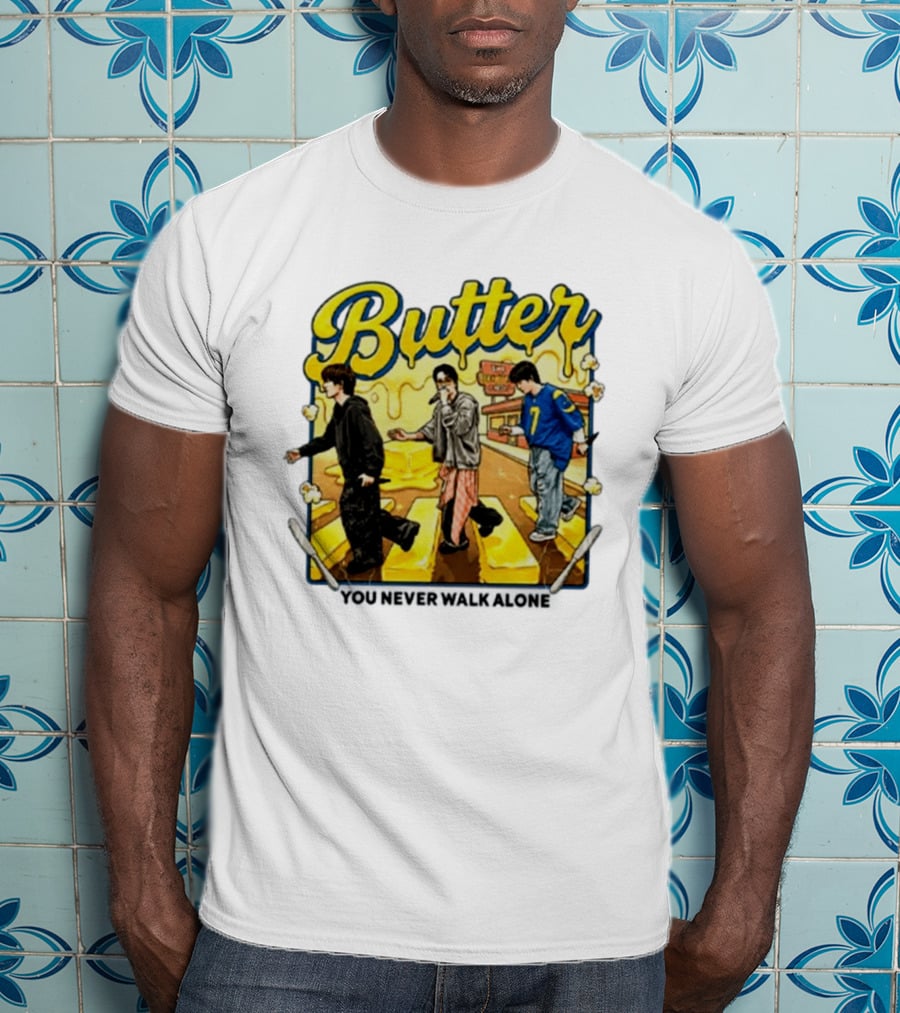 Butter BTS You Never Walk Alone Yellow Aesthetic Pop T-Shirt