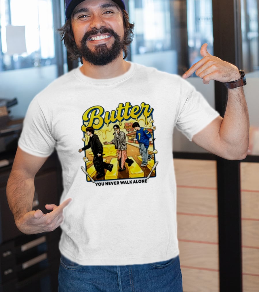 Butter BTS You Never Walk Alone Yellow Aesthetic Pop T-Shirt