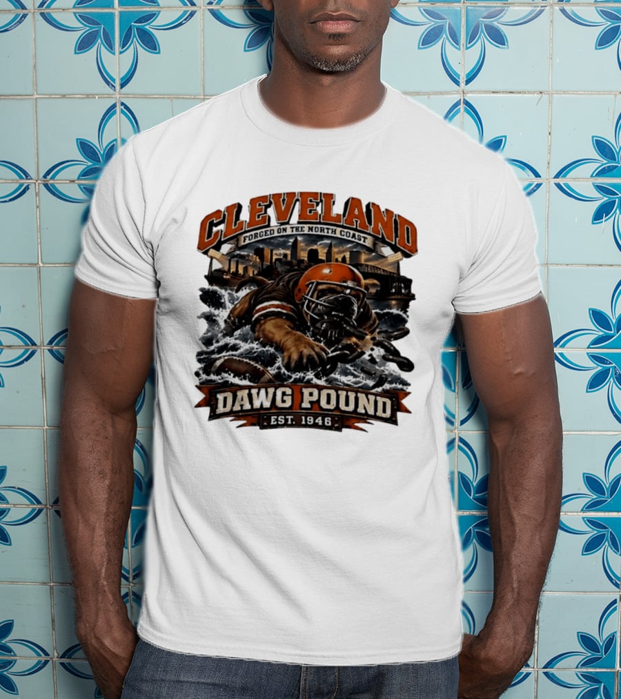 Cleveland Dawg Pound Forged On The North Coast Est 1946 T-Shirt
