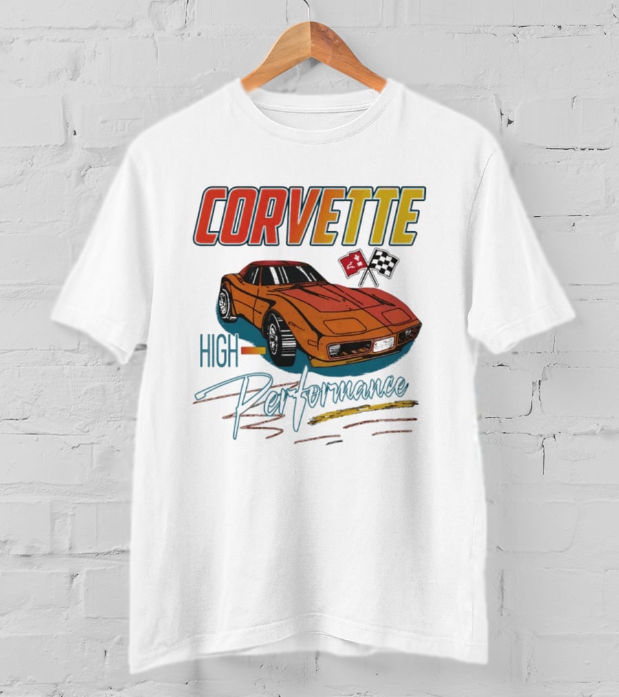 Corvette High Performance Racing Car T-Shirt