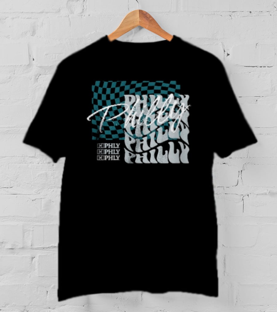 Philly Checkered Repeat Philadelphia Eagles Philly Philly T-Shirt