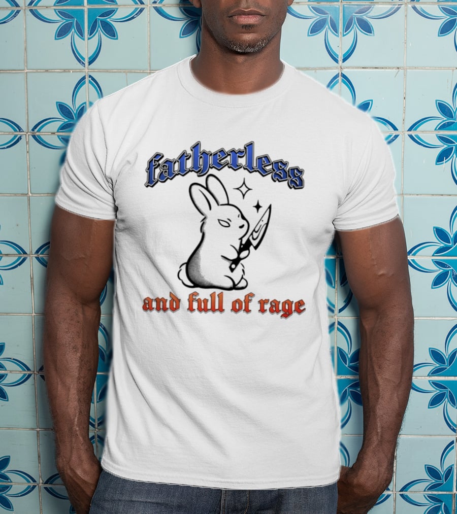 Fatherless Rabbit And Full Of Rage Knife T-Shirt
