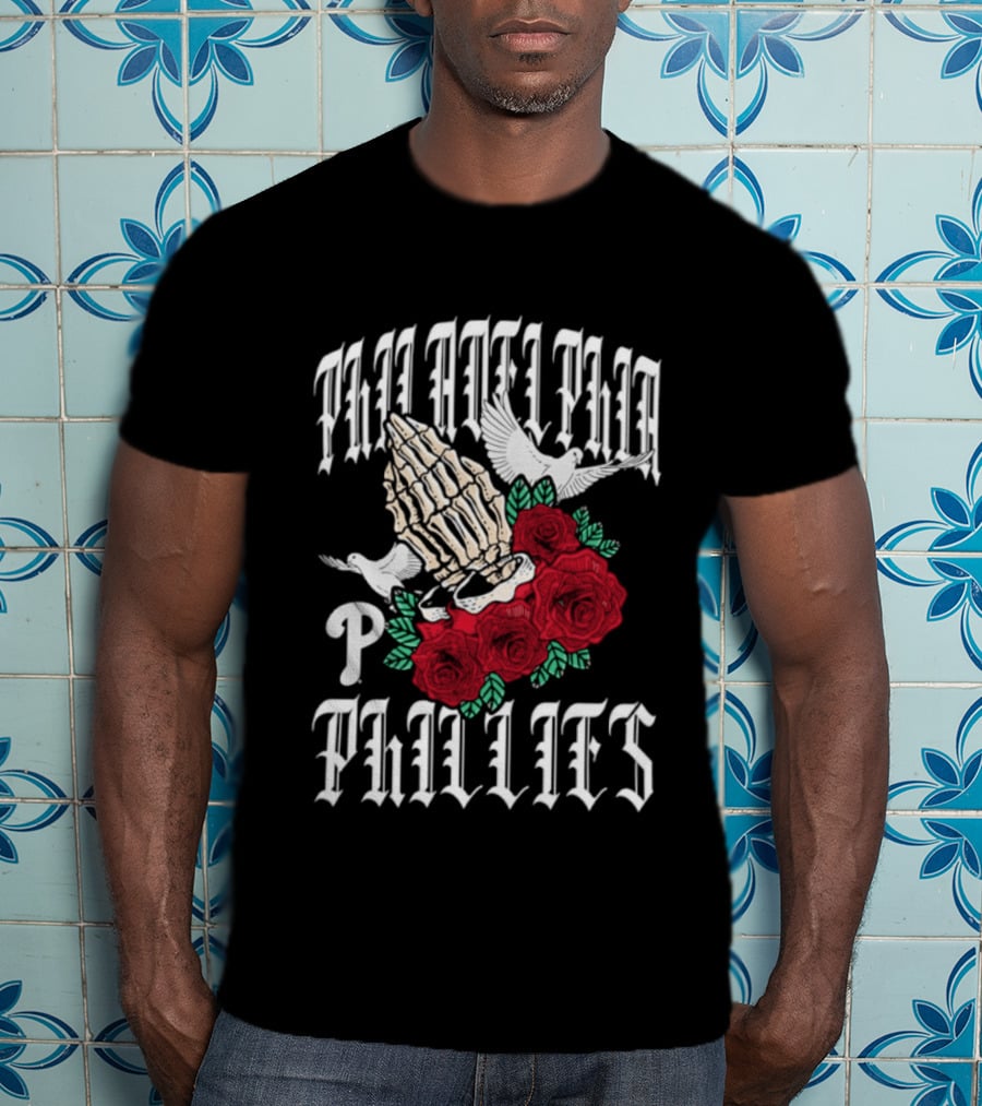 Philadelphia Phillies Gothic Bloom Halloween 2026 T-Shirt