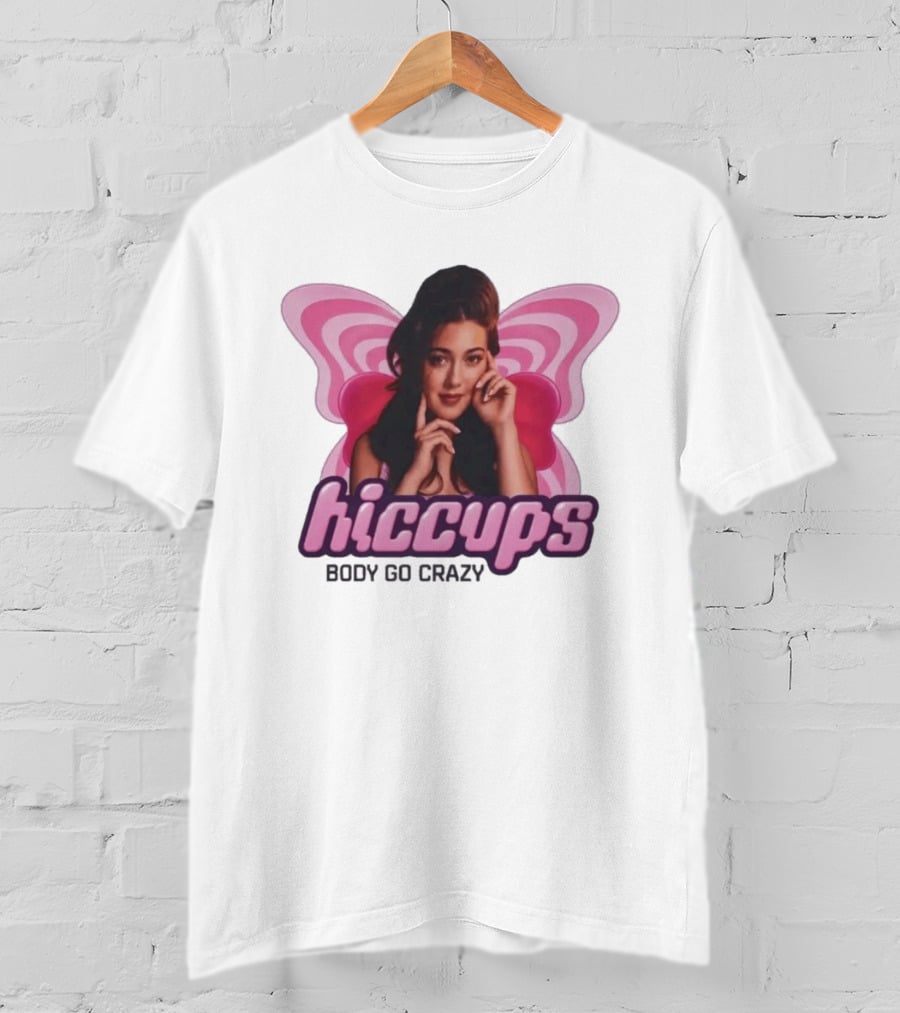 Hiccups Body Go Crazy Pink Butterfly Wings T-Shirt