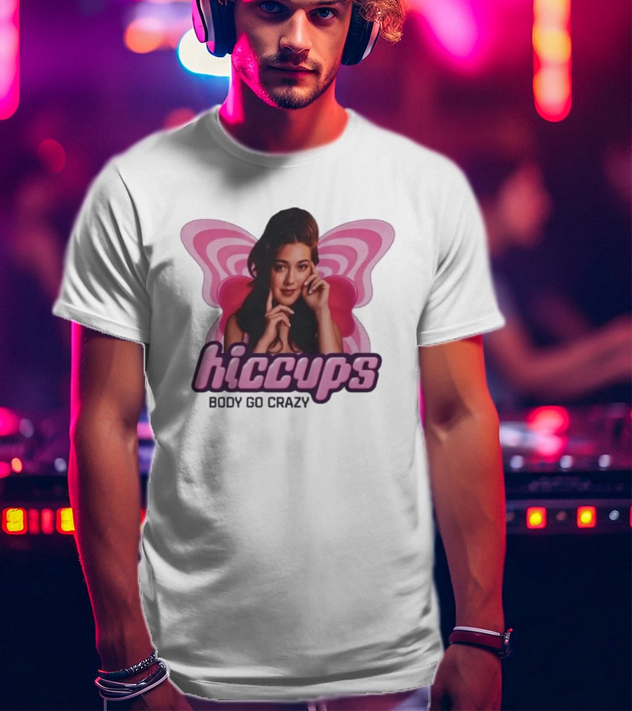 Hiccups Body Go Crazy Pink Butterfly Wings T-Shirt