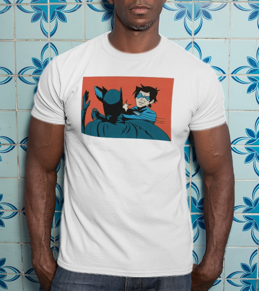 Nightwing Slaps Batman Dick Grayson Meme Comic Panel T-Shirt