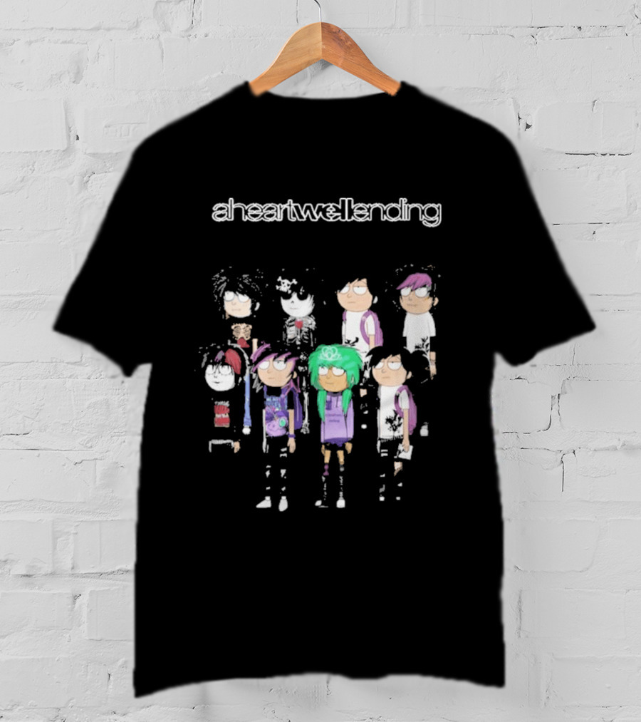 Aheartwellending Heartwell Homies Cartoon Characters T-Shirt