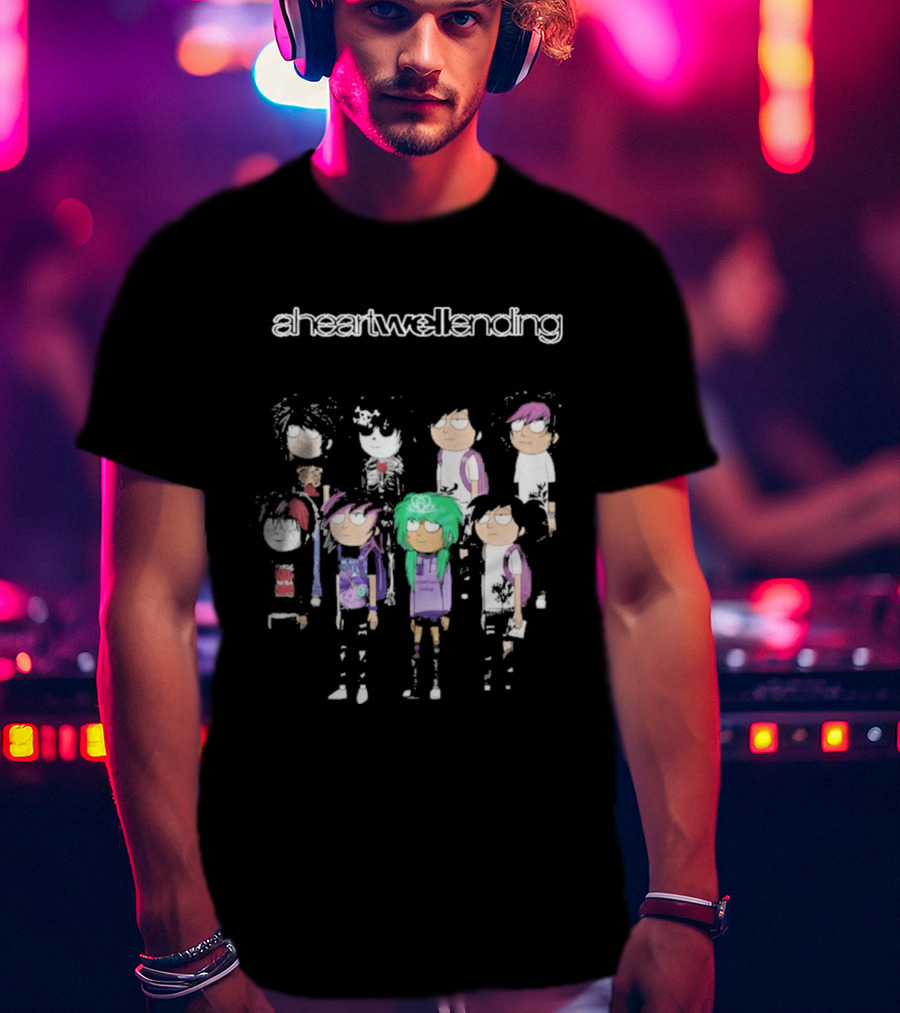 Aheartwellending Heartwell Homies Cartoon Characters T-Shirt