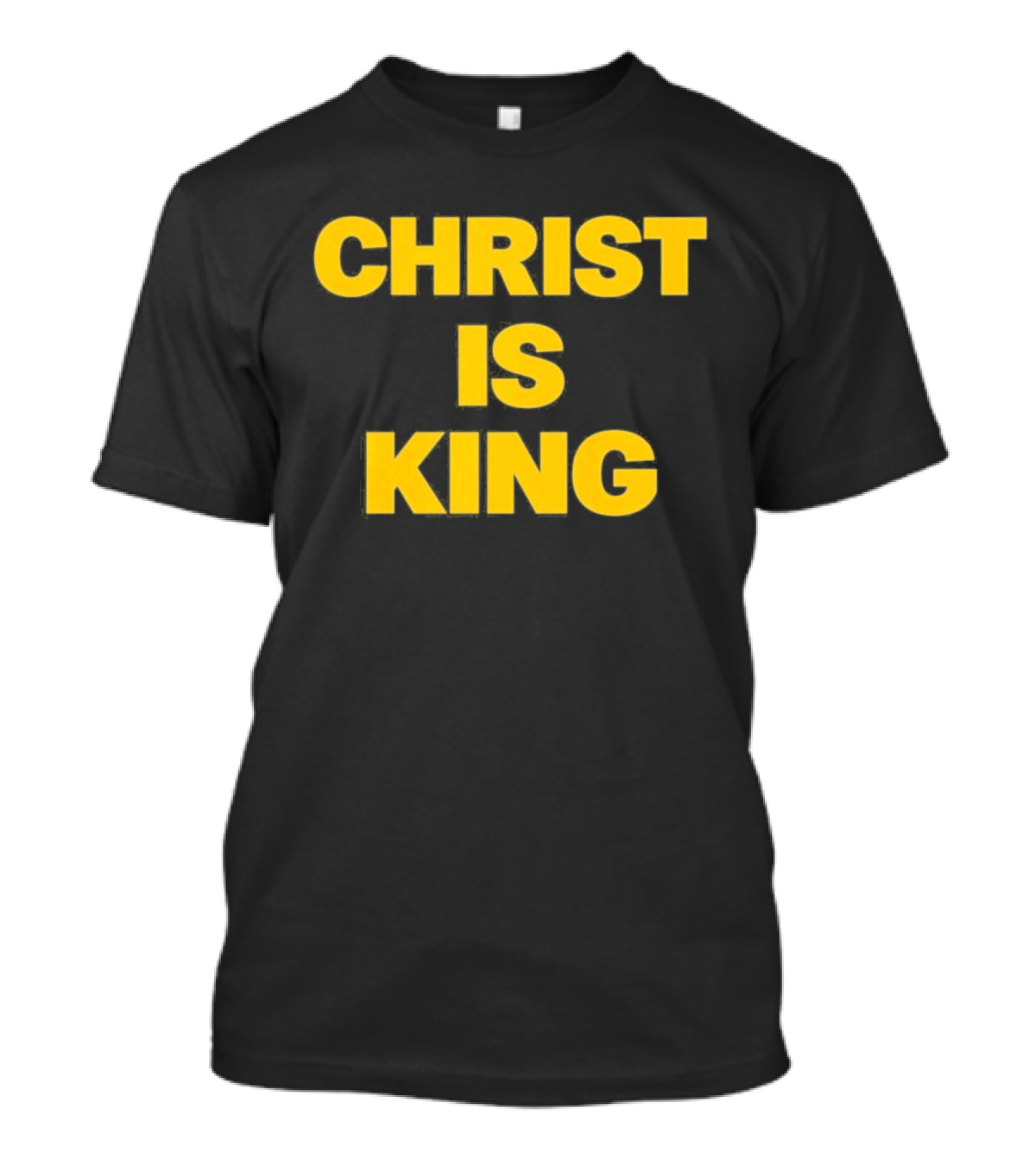 Blake Anderson Christ Is King Bold Yellow T-Shirt