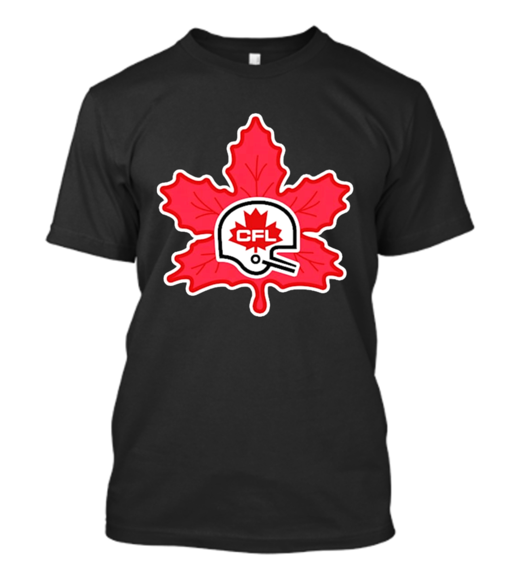CFL Canadian Football Leaf Helmet T-Shirt