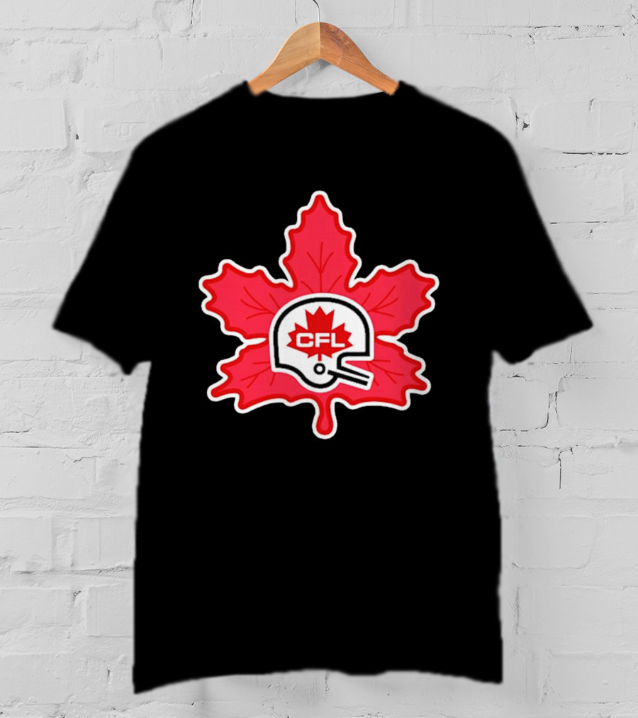 CFL Canadian Football Leaf Helmet T-Shirt
