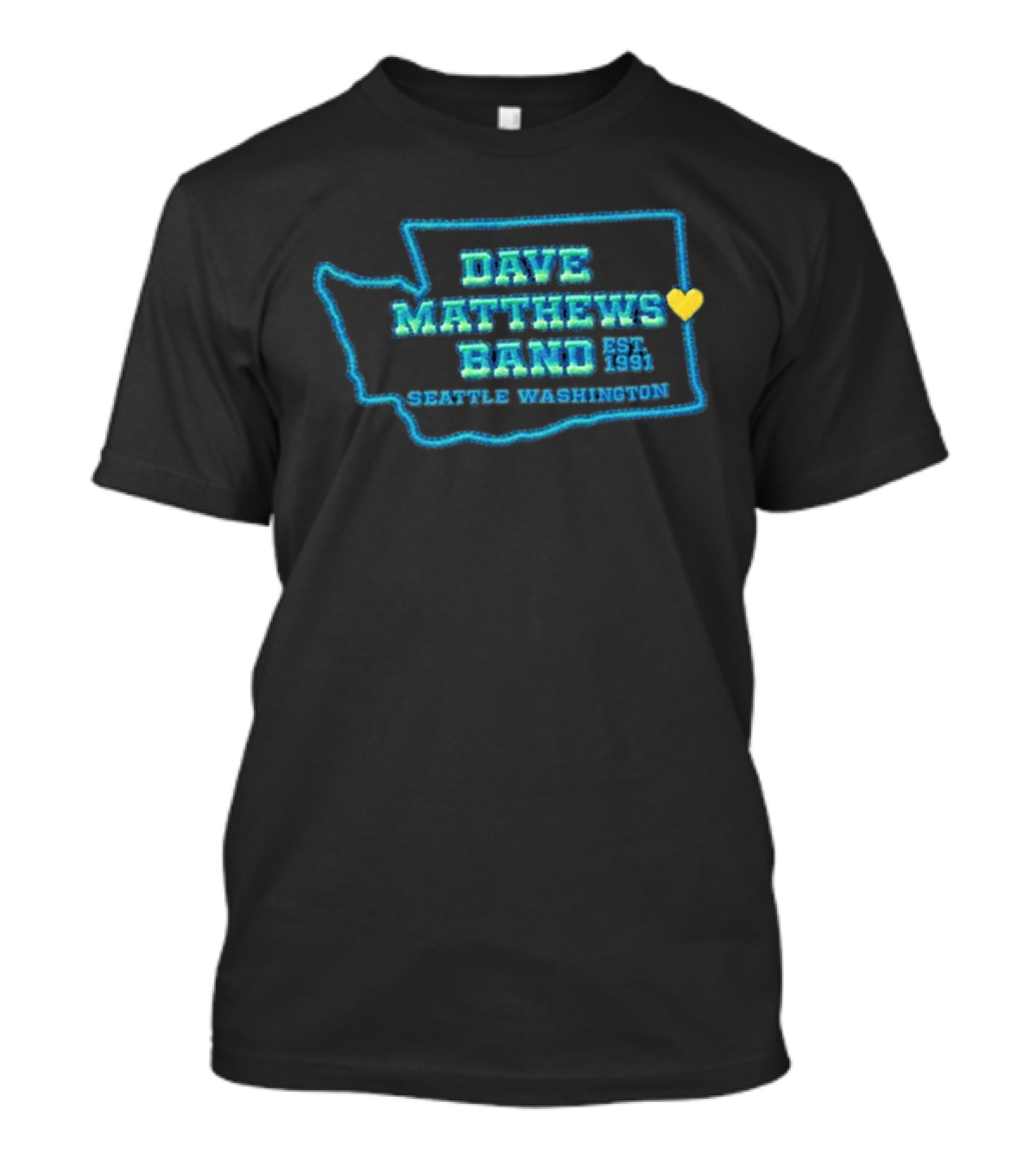 Dave Matthews Band Seattle Washington Est 1991 T-Shirt