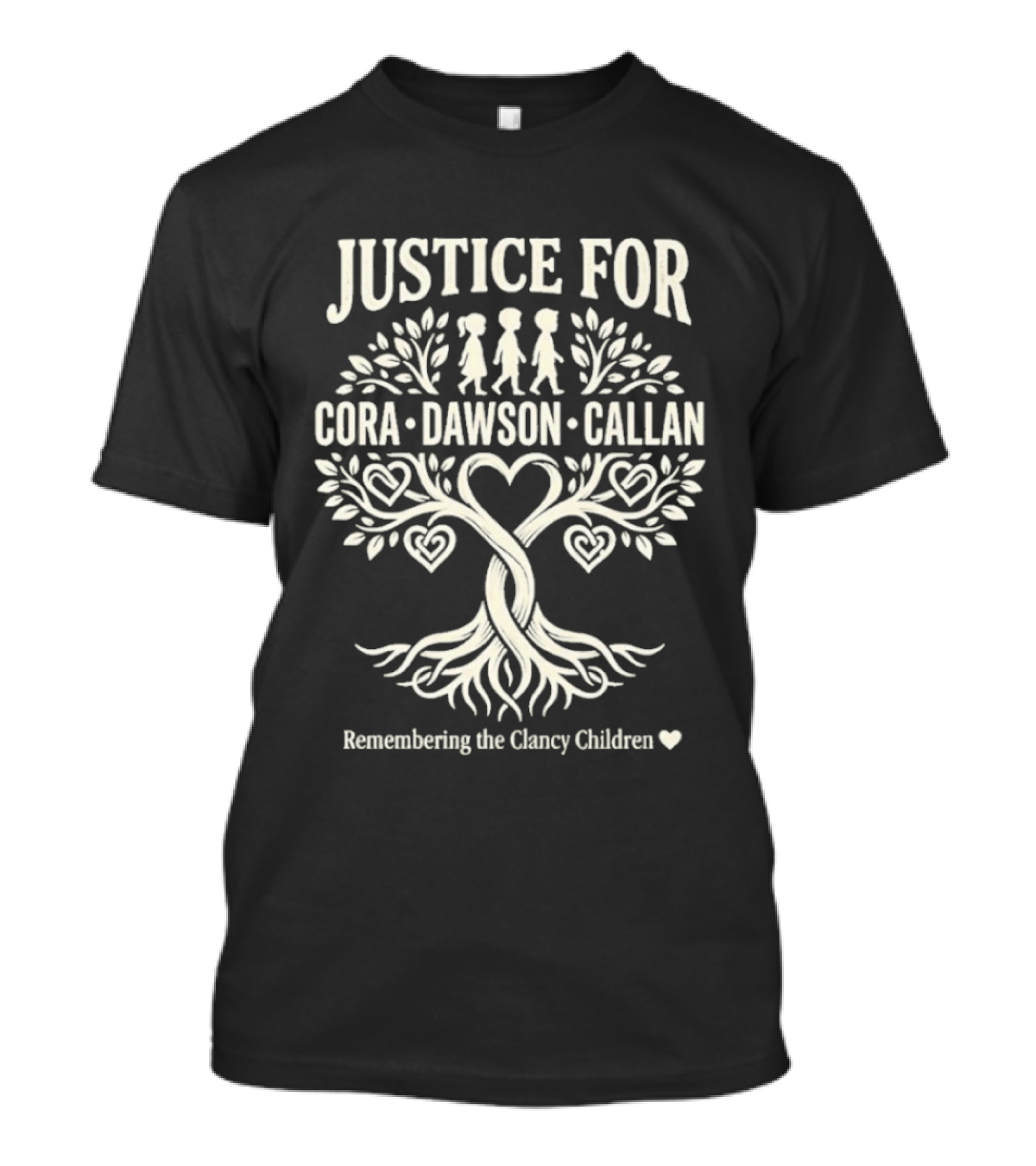 Justice For Cora Dawson Callan Remembering The Clancy Children T-Shirt