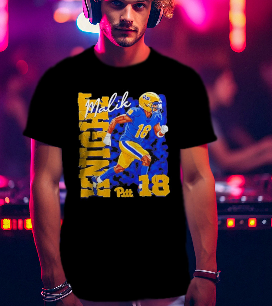 Malik Knight 18 Pitt Panthers Football Player T-Shirt
