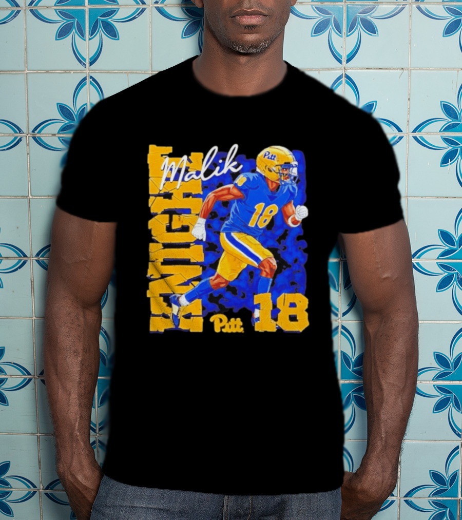 Malik Knight 18 Pitt Panthers Football Player T-Shirt