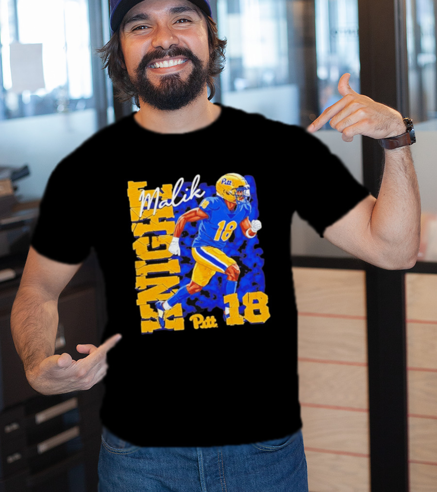 Malik Knight 18 Pitt Panthers Football Player T-Shirt