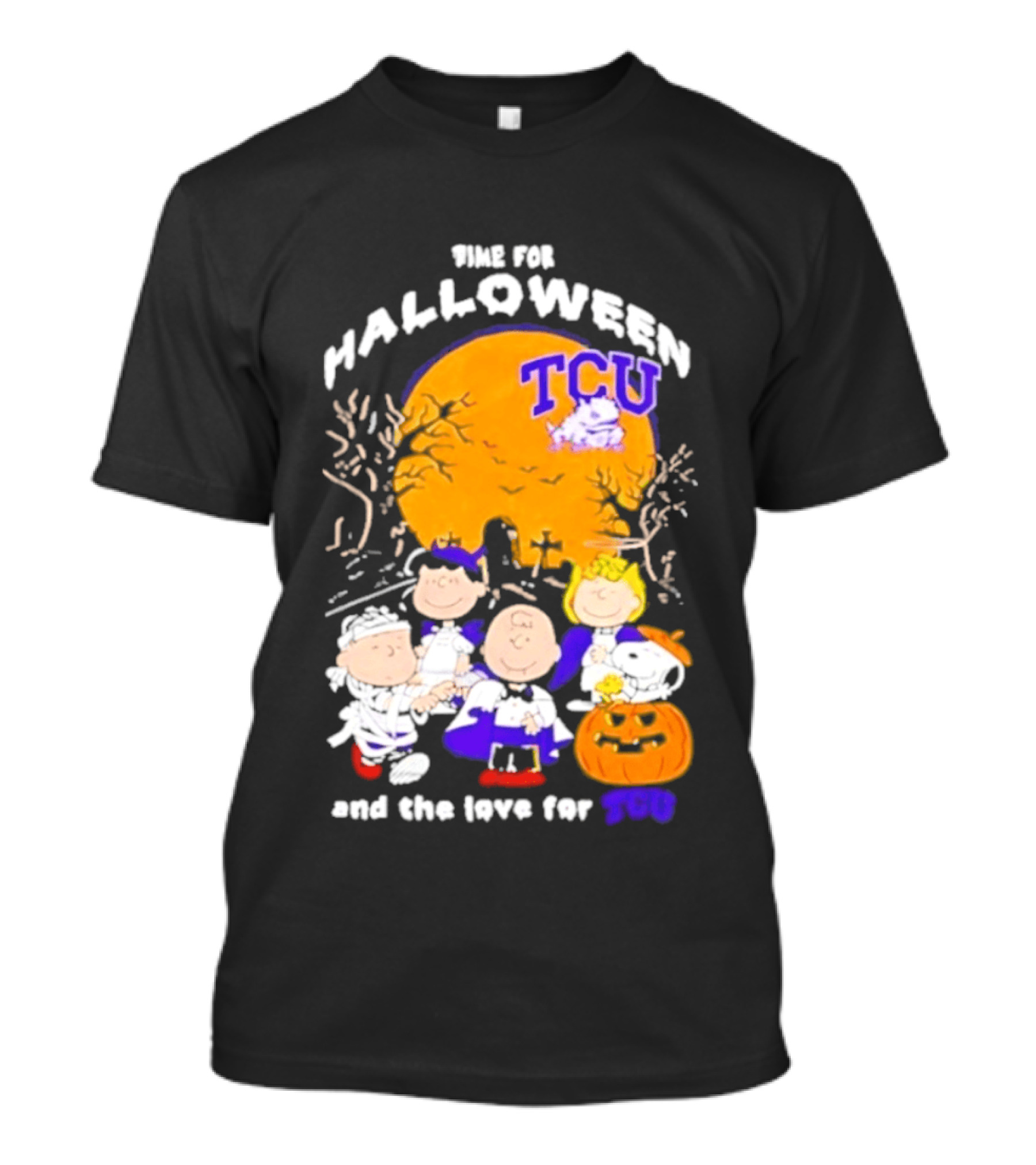 TCU Horned Frogs Halloween Snoopy Peanuts T...T-Shirt 
