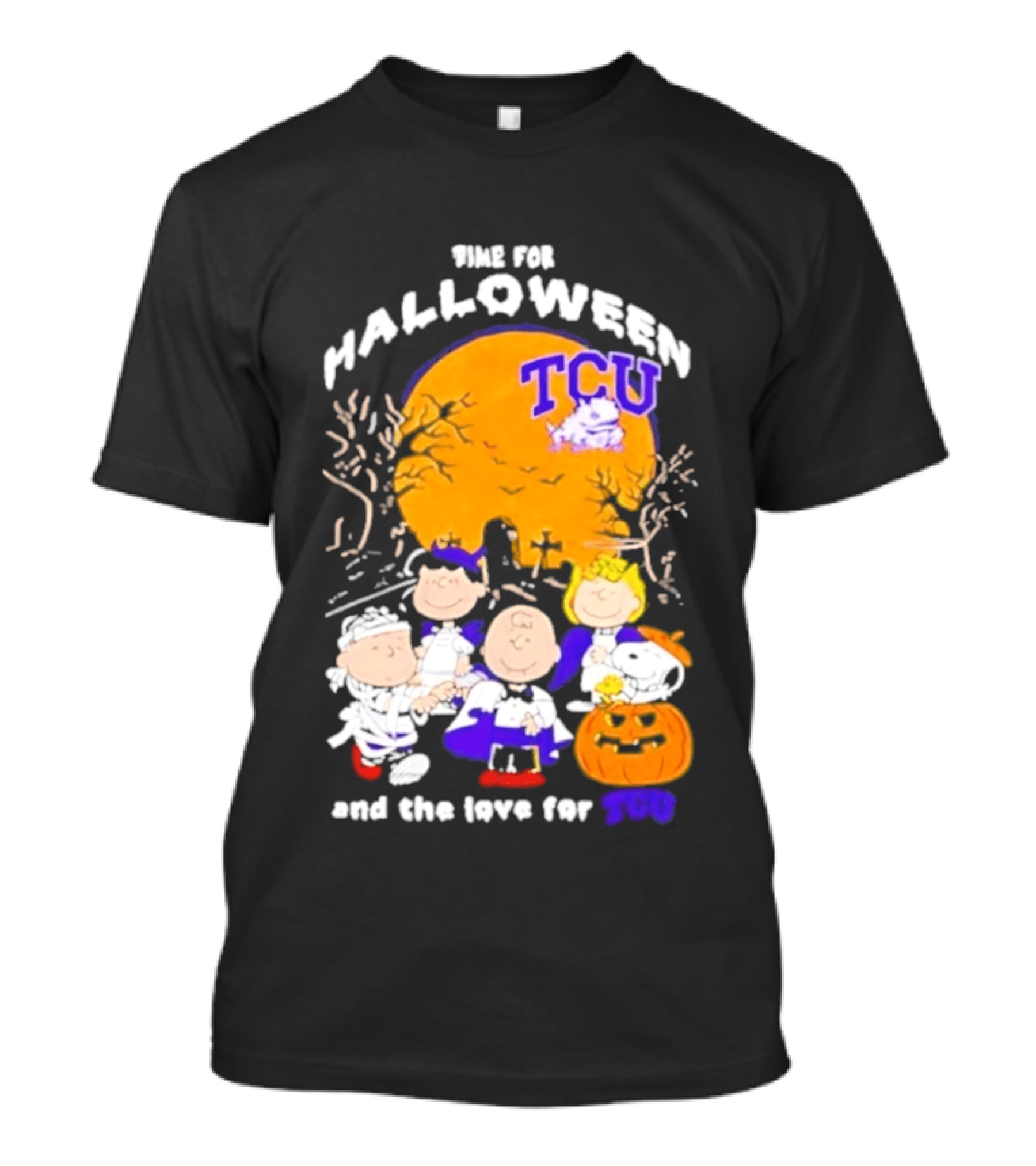 TCU Horned Frogs Halloween Snoopy Peanuts T...T-Shirt TCU Horned Frogs Halloween Snoopy Peanuts T...T-Shirt